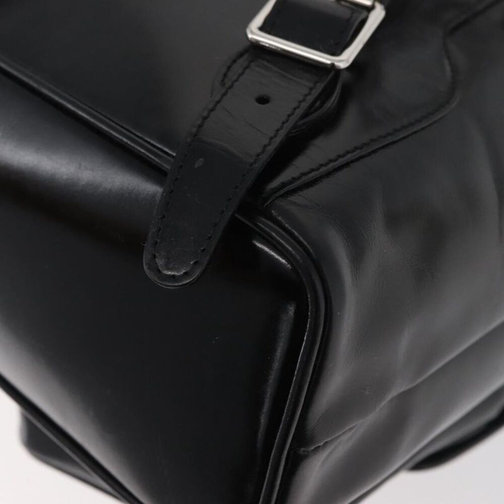 Gucci Vintage Bamboo Backpack Patent Leather Black Patent_Leather Backpack Bag - Picture 12 of 16